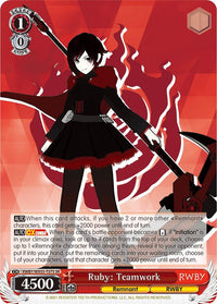 Ruby: Teamwork (RWBY/WX03-T07S SR) [RWBY] - POKÉ JEUX
