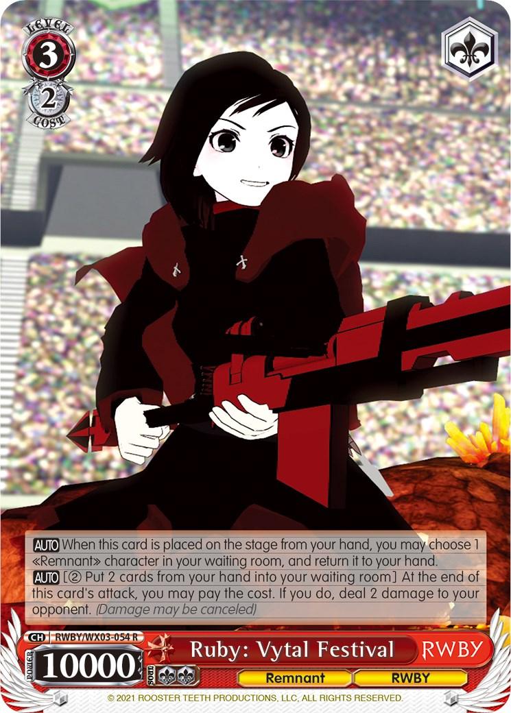 Ruby: Vytal Festival (RWBY/WX03-054 R) [RWBY] - POKÉ JEUX