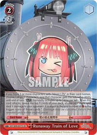 Runaway Train of Love (5HY/W90-E077S SR) [The Quintessential Quintuplets 2] - POKÉ JEUX