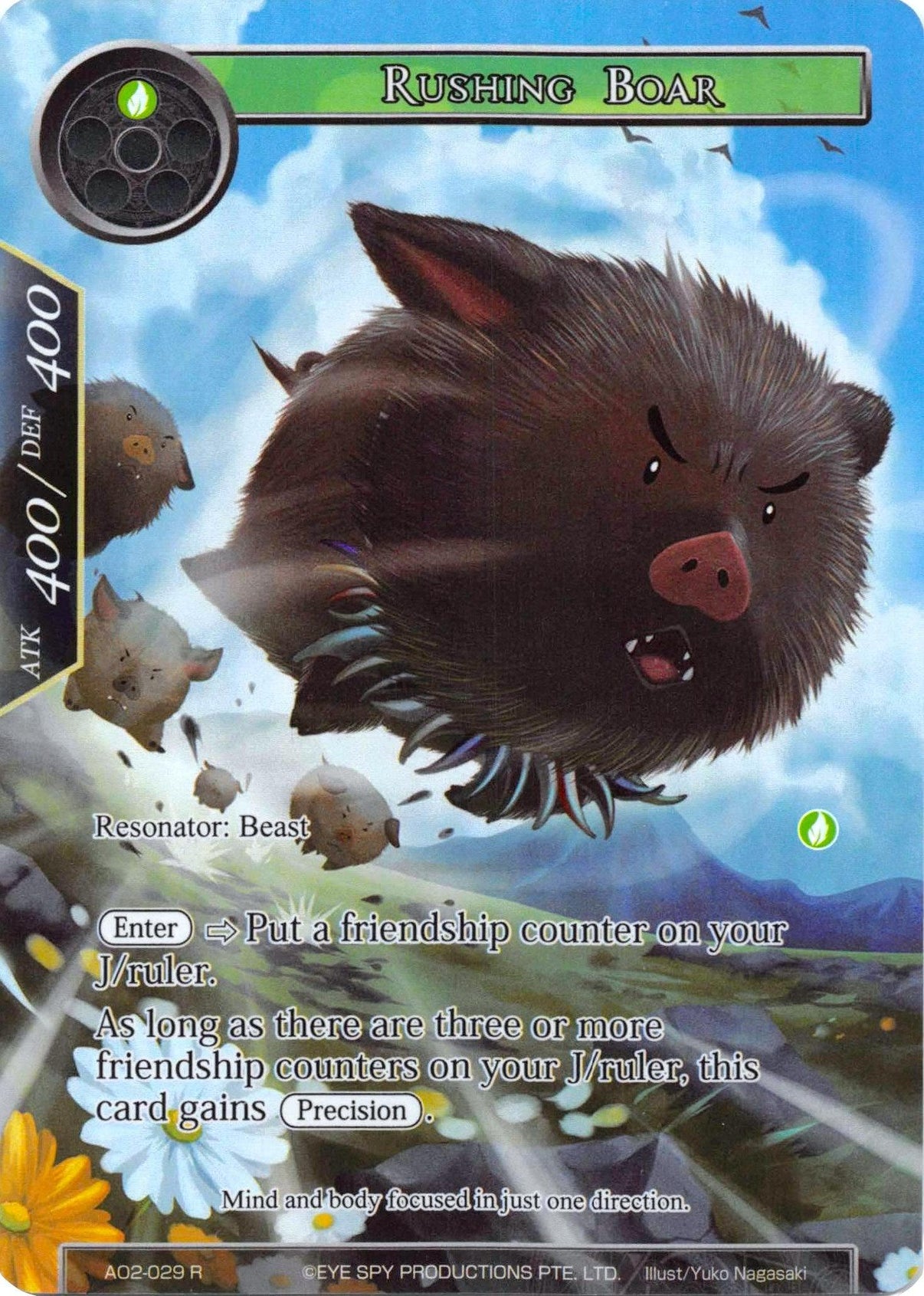 Rushing Boar (Full Art) (AO2-029) [Alice Origin II] - POKÉ JEUX