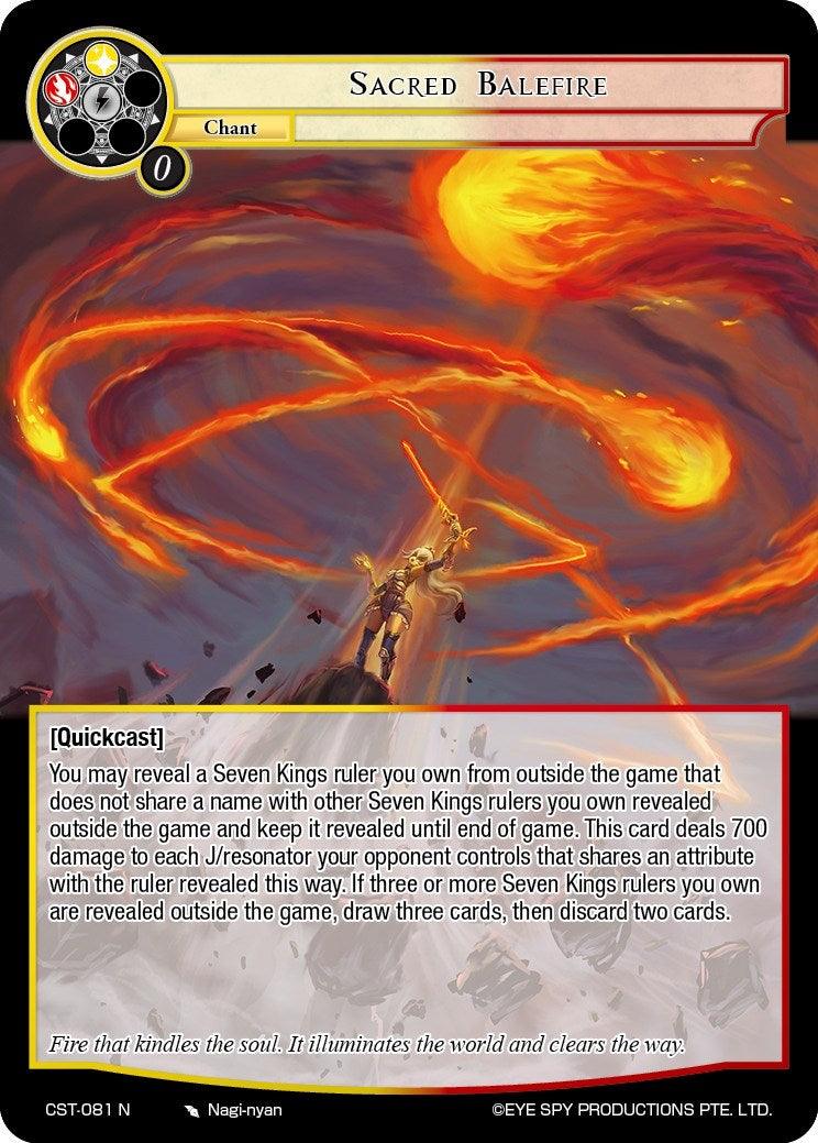 Sacred Balefire (CST-081 N) [Clash of the Star Trees] - POKÉ JEUX