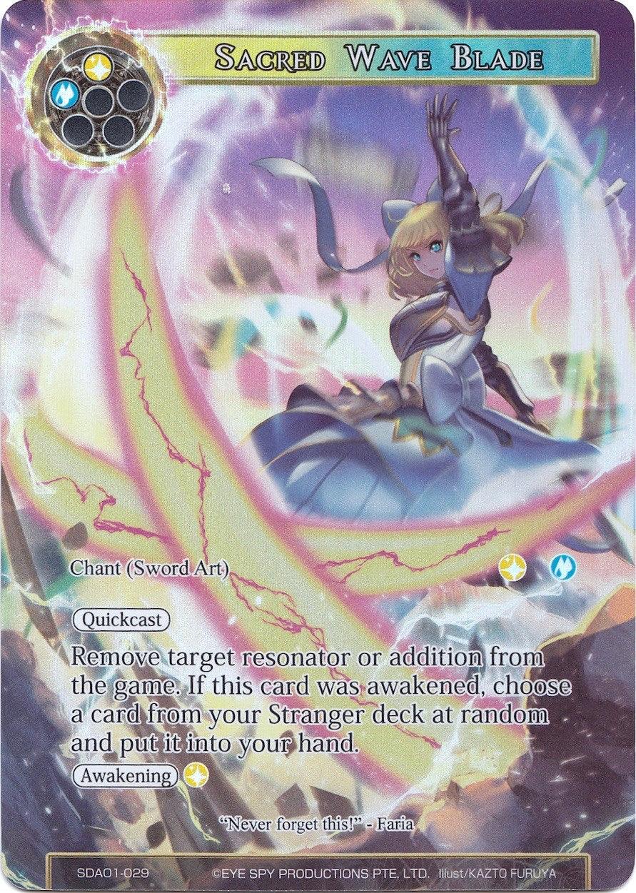 Sacred Wave Blade (Full Art) (SDAO1-029) [Alice Origin Starter Deck] - POKÉ JEUX