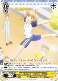 Sakura: Middle School Life (CCS/WX01-014a U) [Cardcaptor Sakura: Clear Card] - POKÉ JEUX