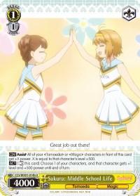 Sakura: Middle School Life (CCS/WX01-014b U) [Cardcaptor Sakura: Clear Card] - POKÉ JEUX
