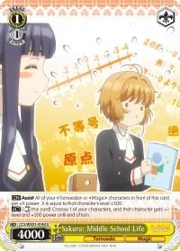 Sakura: Middle School Life (CCS/WX01-014d U) [Cardcaptor Sakura: Clear Card] - POKÉ JEUX