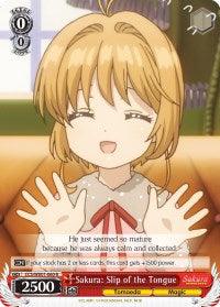 Sakura: Slip of the Tongue (CCS/WX01-060 R) [Cardcaptor Sakura: Clear Card] - POKÉ JEUX
