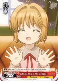 Sakura: Slip of the Tongue (CCS/WX01-060S SR) [Cardcaptor Sakura: Clear Card] - POKÉ JEUX