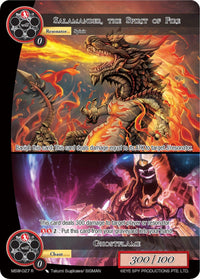 Salamander, the Spirit of Fire // Ghostflame (MSW-027) [The Magic Stone War - Zero] - POKÉ JEUX