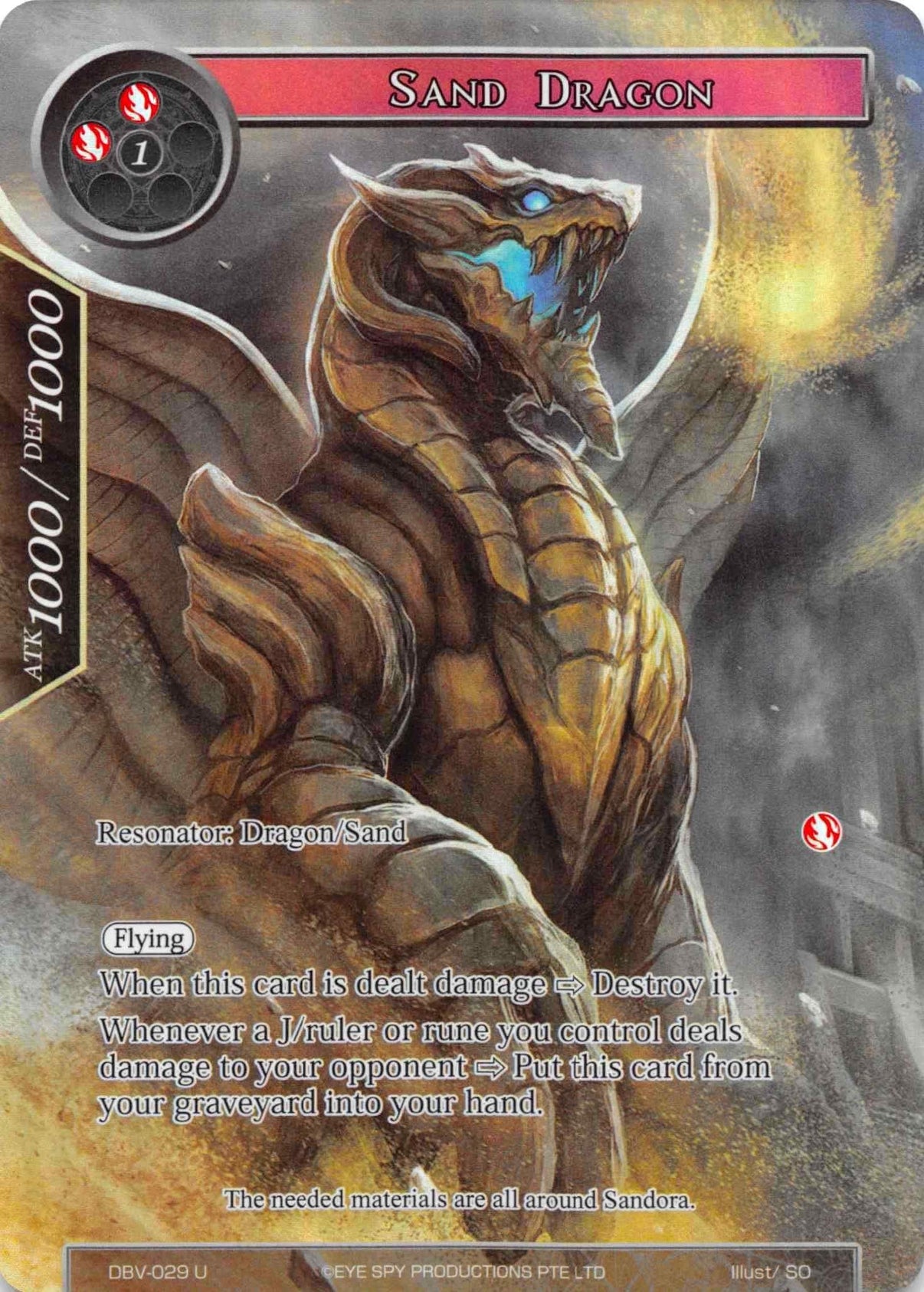 Sand Dragon (Full Art) (DBV-029) [The Decisive Battle of Valhalla] - POKÉ JEUX
