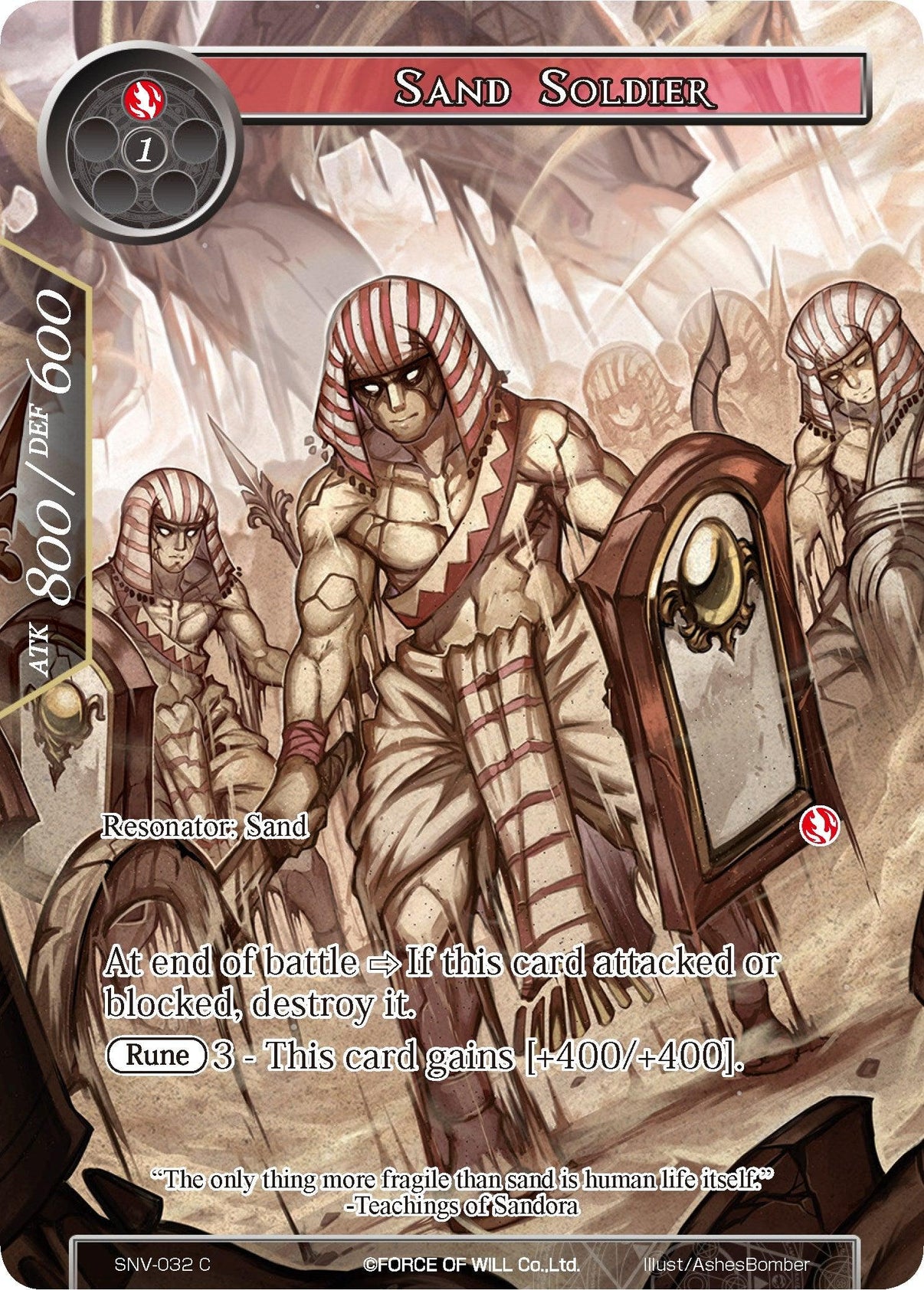 Sand Soldier (Full Art) (SNV-032) [The Strangers of New Valhalla] - POKÉ JEUX