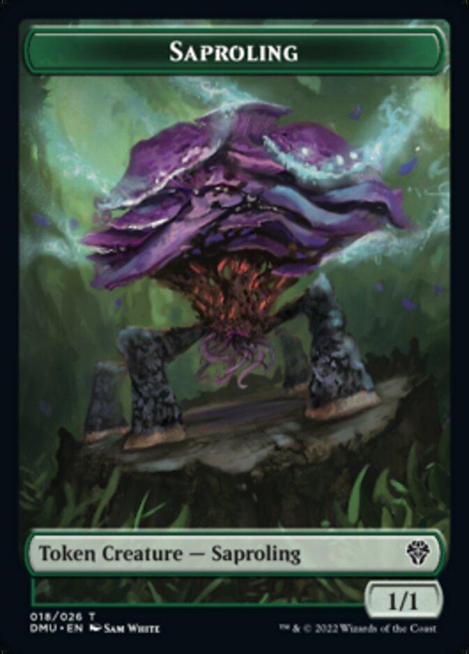 Saproling // Badger Double-Sided Token [Dominaria United Tokens] - POKÉ JEUX