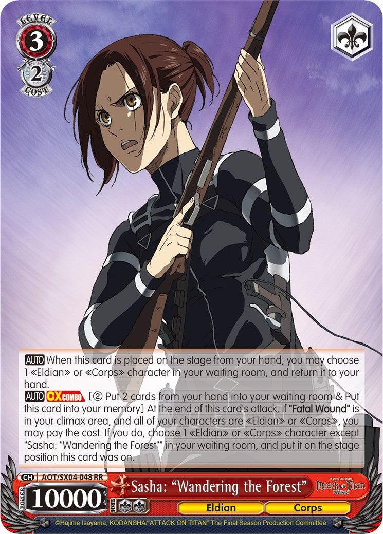 Sasha: "Wandering the Forest" [Attack On Titan: Final Season] - POKÉ JEUX