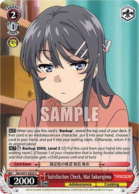 Satisfaction Check, Mai Sakurajima [Rascal Does Not Dream of a Dreaming Girl] - POKÉ JEUX