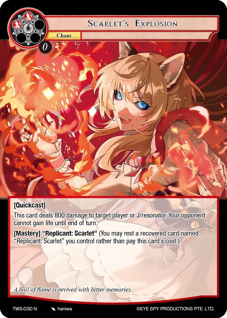 Scarlet's Explosion (TWS-030 N) [The War of the Suns] - POKÉ JEUX