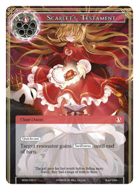 Scarlet's Testament (WOM-039) [Winds of the Ominous Moon] - POKÉ JEUX