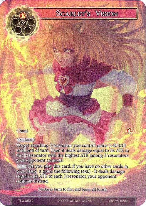 Scarlet's Vision (Full Art) (TSW-052) [The Time Spinning Witch] - POKÉ JEUX