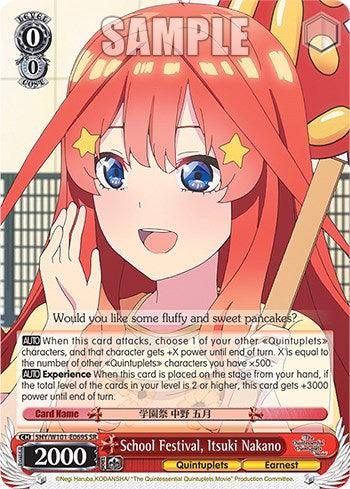 School Festival, Itsuki Nakano (5HY/W101-E069S SR) [The Quintessential Quintuplets Movie] - POKÉ JEUX