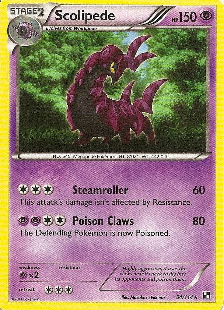 Scolipede (54/114) (Cracked Ice Holo) [Black & White: Dragons Exalted] - POKÉ JEUX