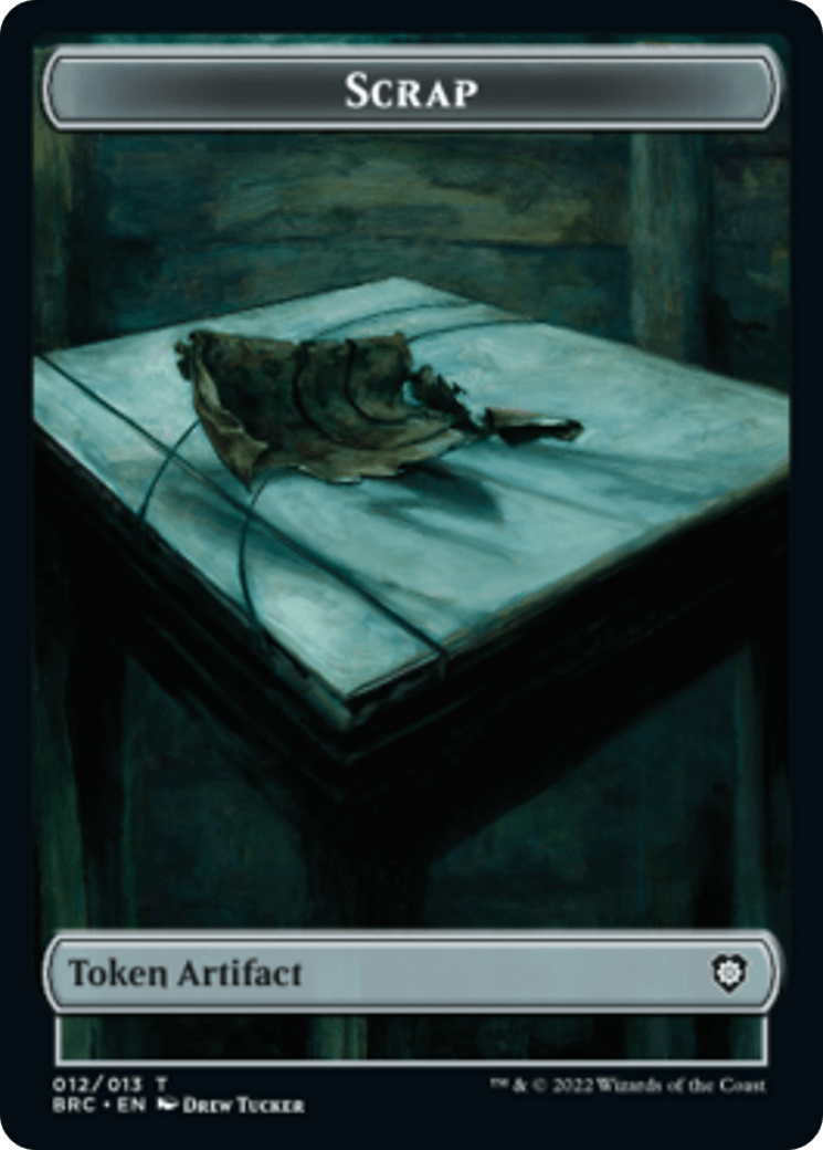 Scrap // Phyrexian Myr Double-Sided Token [The Brothers' War Commander Tokens] - POKÉ JEUX
