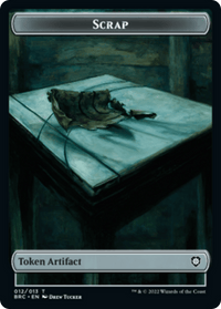 Scrap // Powerstone Double-Sided Token [The Brothers' War Commander Tokens] - POKÉ JEUX