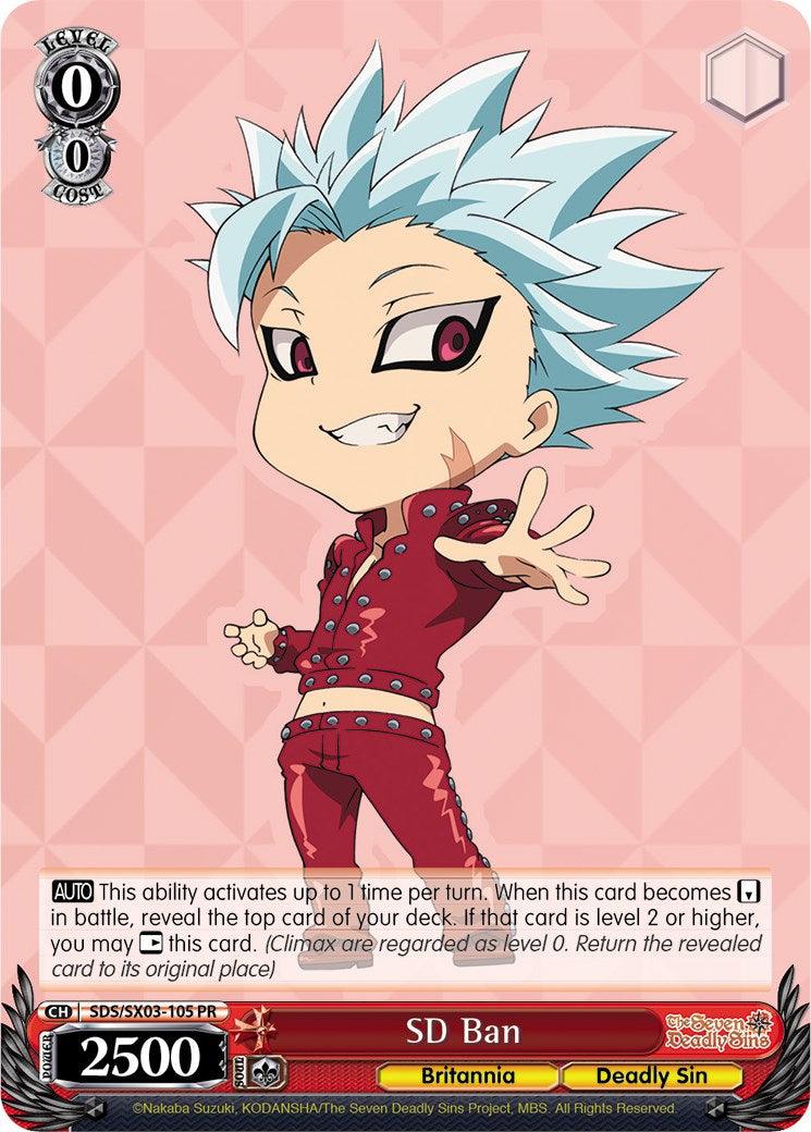 SD Ban (SDS/SX03-105 PR) [The Seven Deadly Sins] - POKÉ JEUX