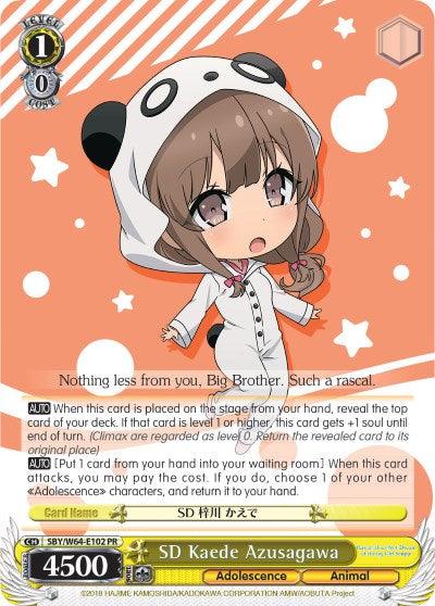 SD Kaede Azusagawa (SBY/W64-E102 PR) [Rascal Does Not Dream of Bunny Girl Senpai] - POKÉ JEUX