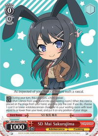 SD Mai Sakurajima (SBY/W64-E104 PR) [Rascal Does Not Dream of Bunny Girl Senpai] - POKÉ JEUX