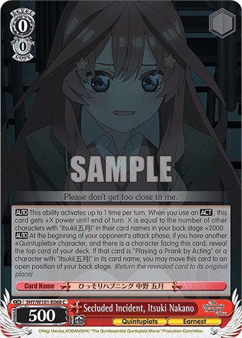 Secluded Incident, Itsuki Nakano (5HY/W101-E068 C) [The Quintessential Quintuplets Movie] - POKÉ JEUX