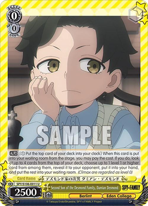 Second Son of the Desmond Family, Damian Desmond (SPY/S106-E011 U) [SPY x FAMILY] - POKÉ JEUX
