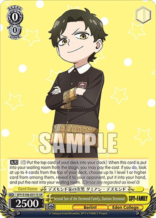 Second Son of the Desmond Family, Damian Desmond (SPY/S106-E011S SR) [SPY x FAMILY] - POKÉ JEUX