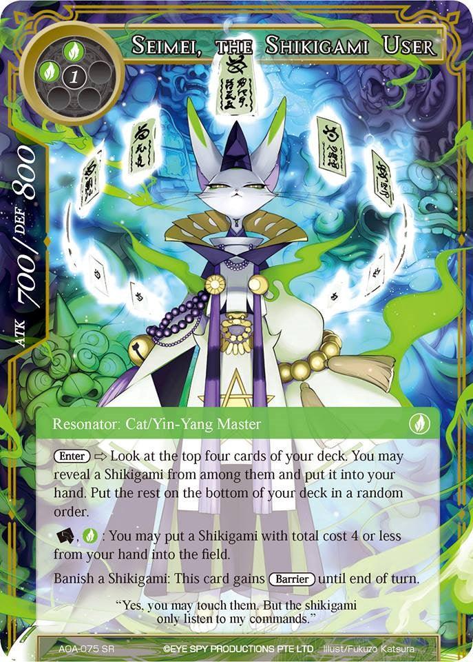 Seimei, the Shikigami User (AOA-075) [Awakening of the Ancients] - POKÉ JEUX