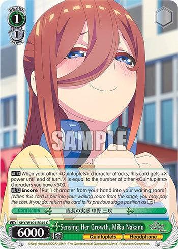 Sensing Her Growth, Miku Nakano (5HY/W101-E045 C) [The Quintessential Quintuplets Movie] - POKÉ JEUX