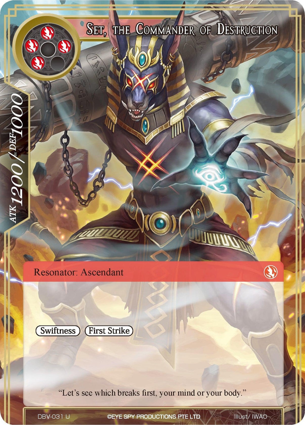 Set, The Commander Of Destruction (DBV-031) [The Decisive Battle of Valhalla] - POKÉ JEUX
