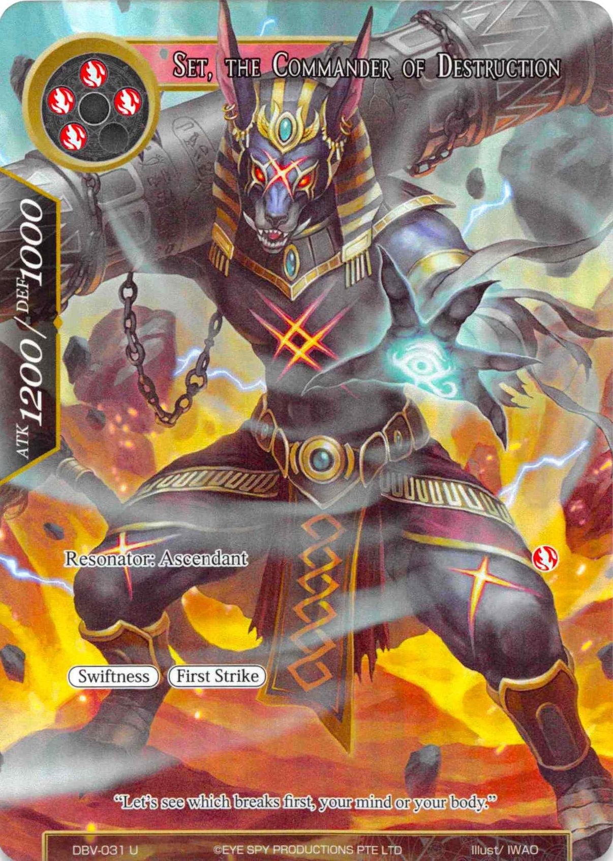 Set, The Commander Of Destruction (Full Art) (DBV-031) [The Decisive Battle of Valhalla] - POKÉ JEUX