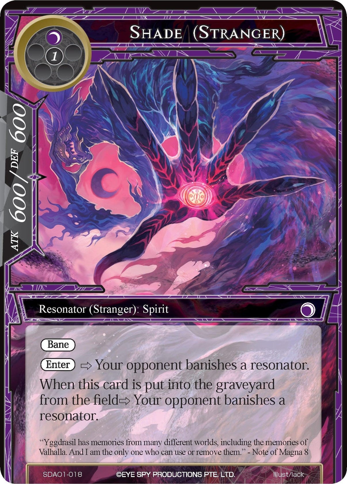 Shade (Stranger) (SDAO1-018) [Alice Origin Starter Deck] - POKÉ JEUX