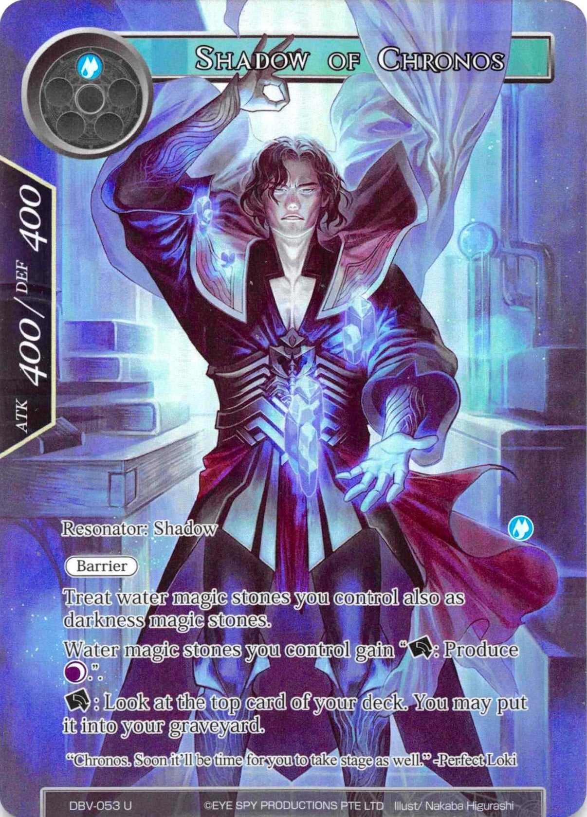 Shadow of Chronos (Full Art) (DBV-053) [The Decisive Battle of Valhalla] - POKÉ JEUX