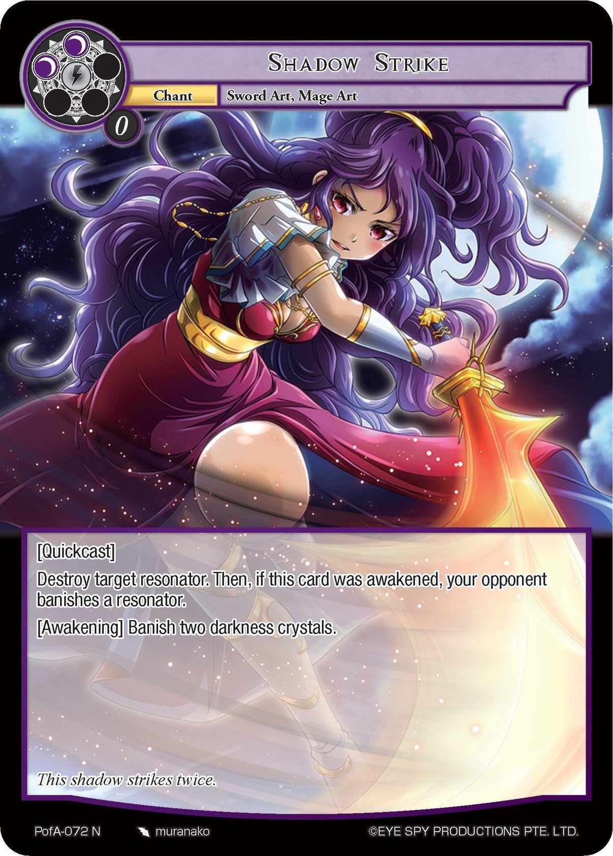 Shadow Strike (PofA-072) [Alice Origin IV: Prologue of Attoractia] - POKÉ JEUX
