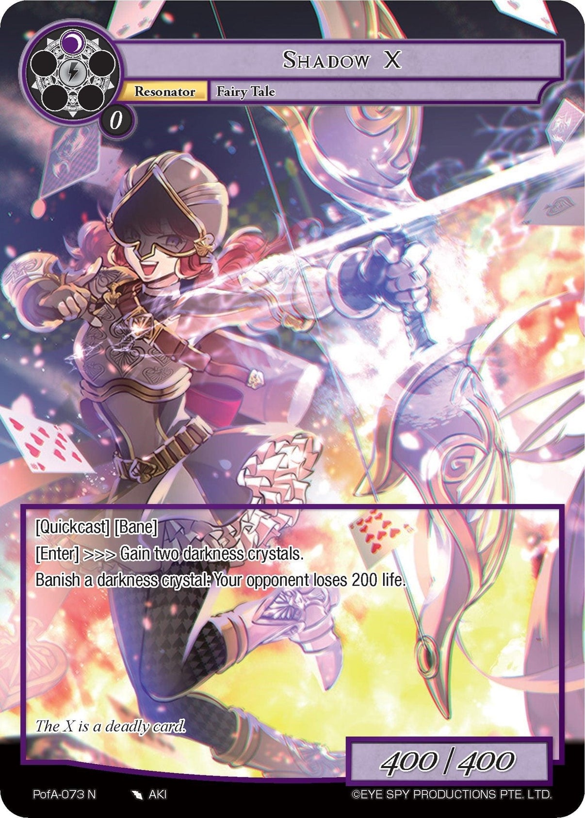 Shadow X (Full Art) (PofA-073) [Alice Origin IV: Prologue of Attoractia] - POKÉ JEUX