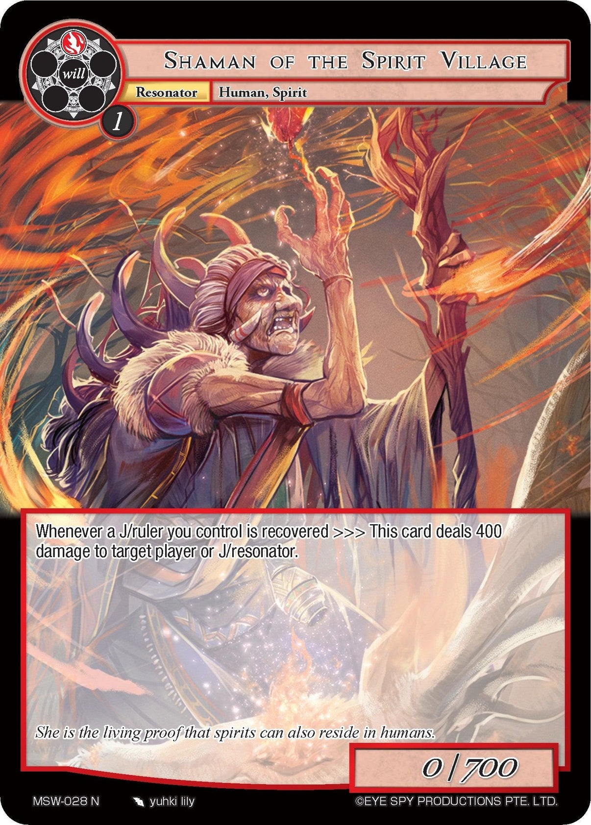 Shaman of the Spirit Village (MSW-028) [The Magic Stone War - Zero] - POKÉ JEUX