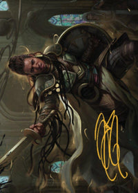 Shanna, Purifying Blade Art Card 1 (Gold-Stamped Signature) [Dominaria United Art Series] - POKÉ JEUX