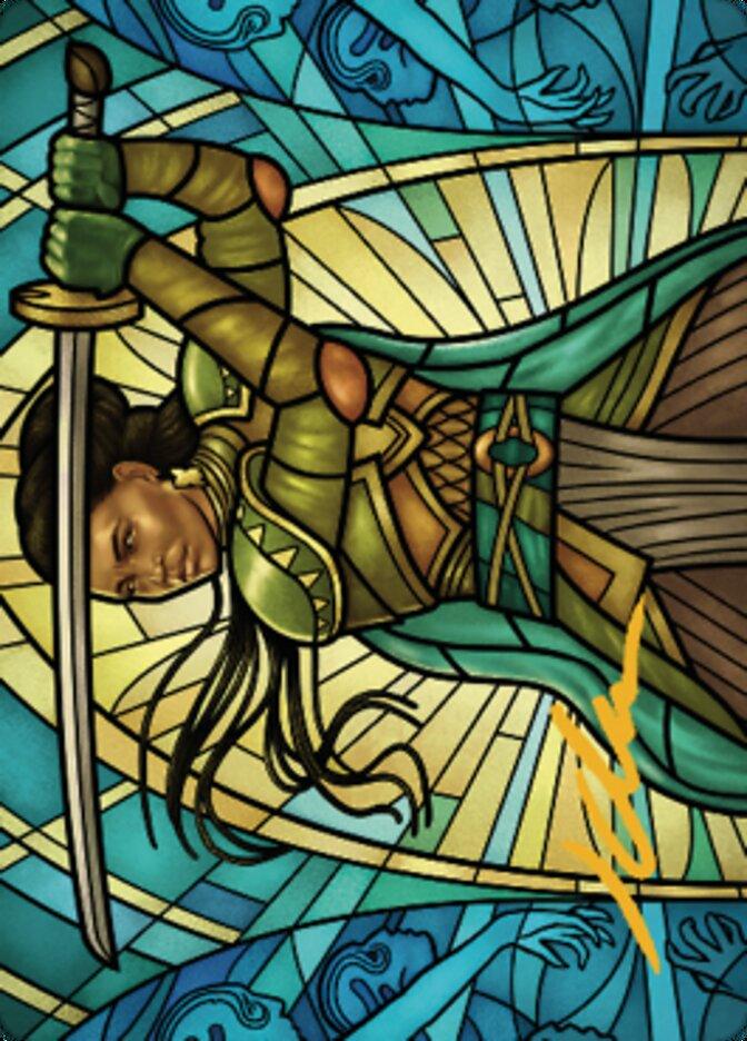 Shanna, Purifying Blade Art Card 2 (Gold-Stamped Signature) [Dominaria United Art Series] - POKÉ JEUX
