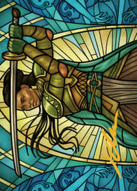 Shanna, Purifying Blade Art Card 2 (Gold-Stamped Signature) [Dominaria United Art Series] - POKÉ JEUX