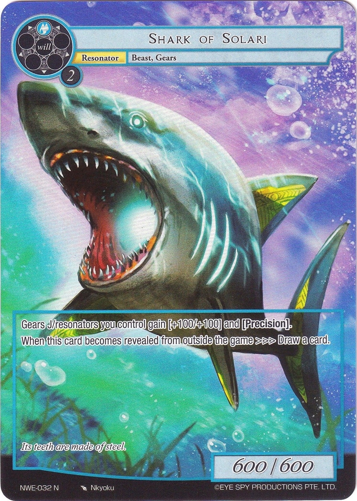 Shark of Solari (Full Art) (NWE-032 N) [A New World Emerges] - POKÉ JEUX