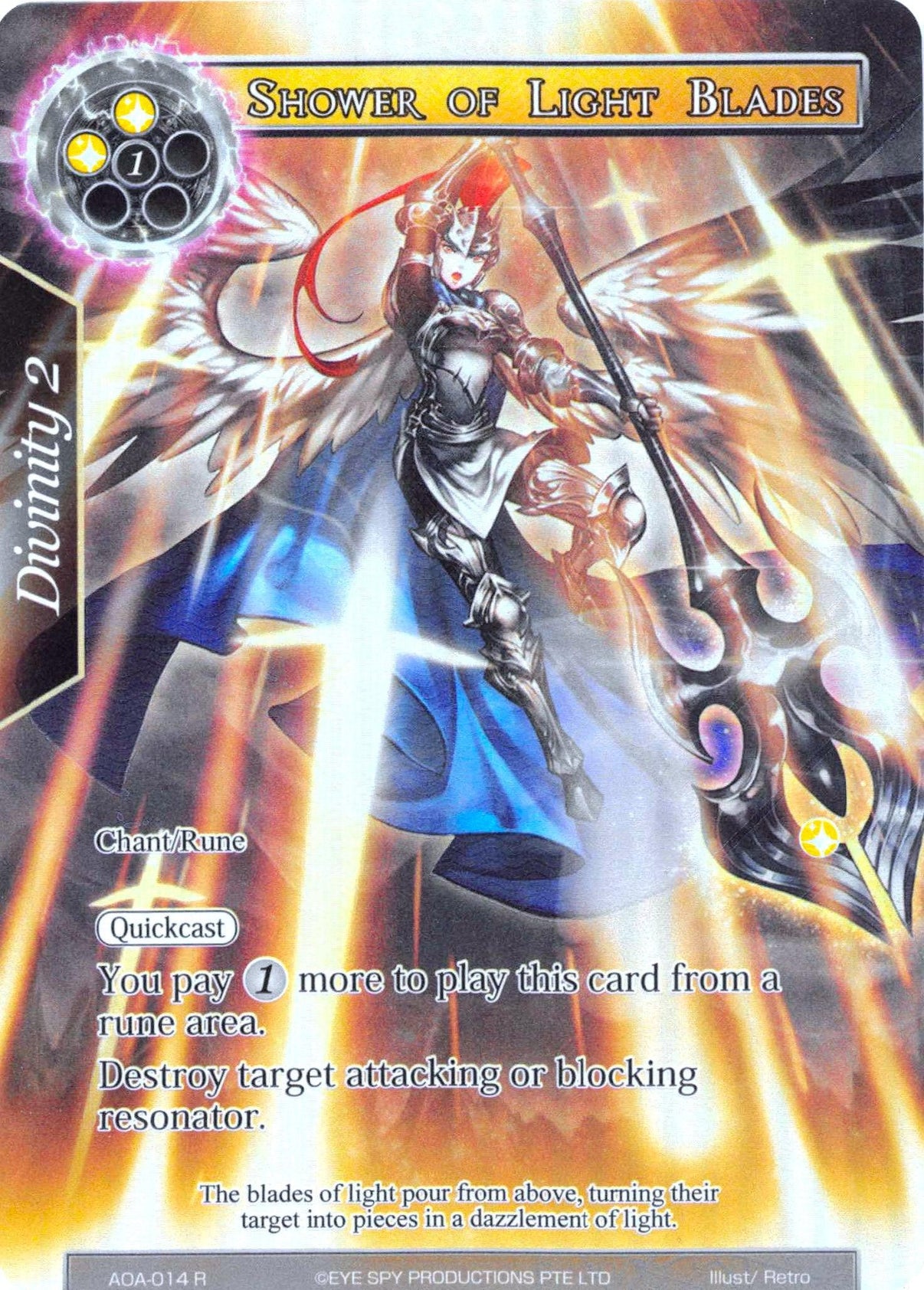 Shower of Light Blades (Full Art) (AOA-014) [Awakening of the Ancients] - POKÉ JEUX