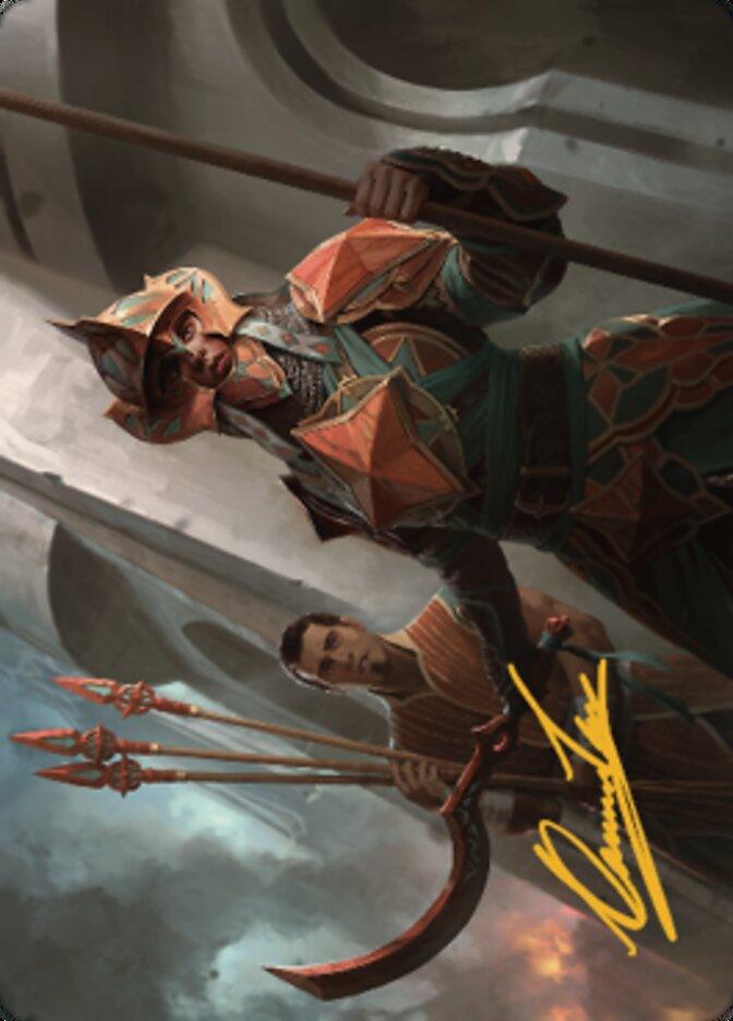 Siege Veteran Art Card (Gold-Stamped Signature) [The Brothers' War Art Series] - POKÉ JEUX