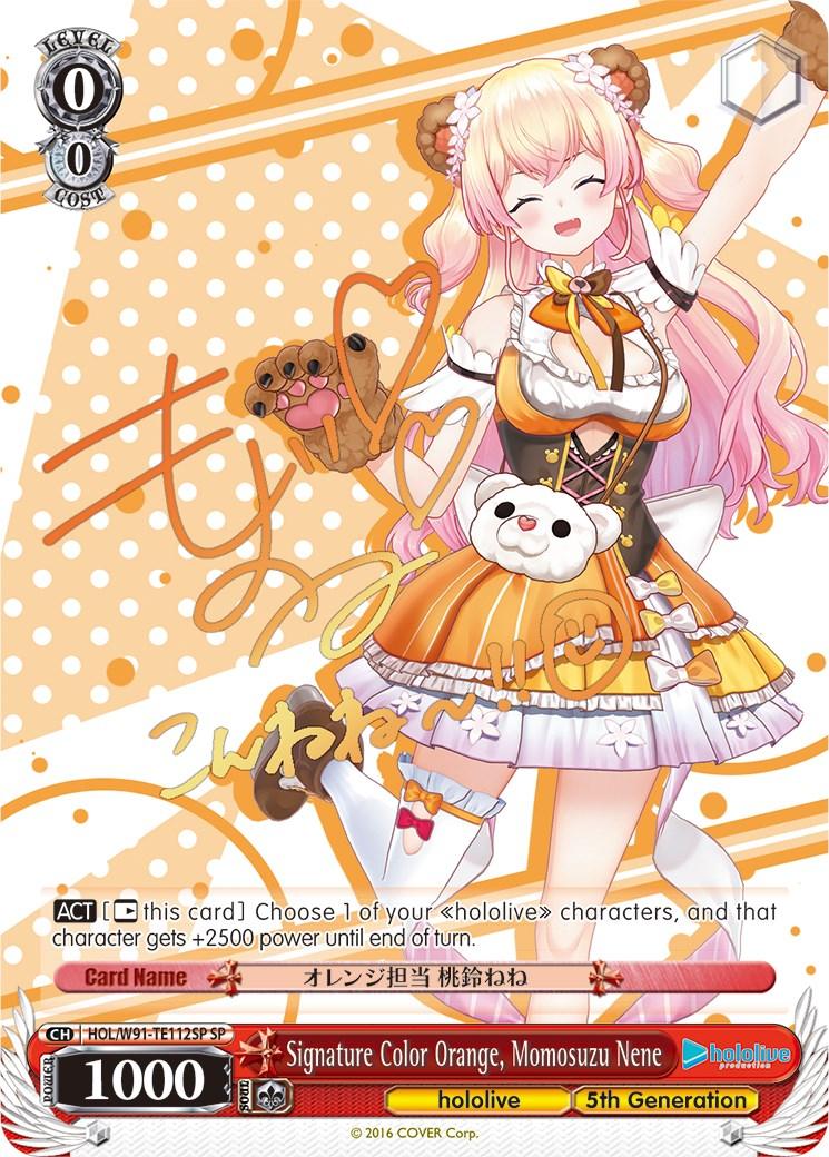 Signature Color Orange, Momosuzu Nene (HOL/W91-TE112SP SP) [hololive production] - POKÉ JEUX