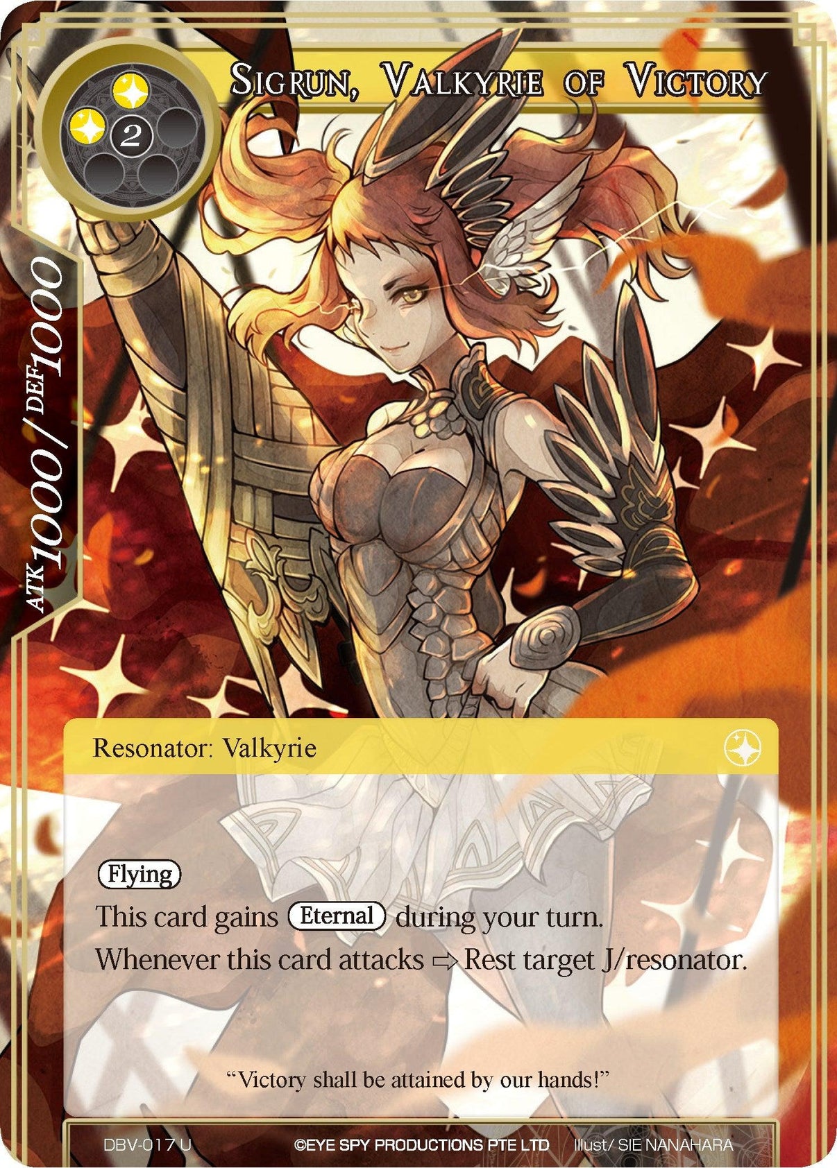 Sigrun, Valkyrie of Victory (DBV-017) [The Decisive Battle of Valhalla] - POKÉ JEUX