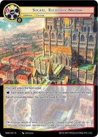 Solari, Religious Nation (NWE-081 N) [A New World Emerges] - POKÉ JEUX