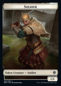 Soldier // Sand Warrior Double-Sided Token [Dominaria United Tokens] - POKÉ JEUX