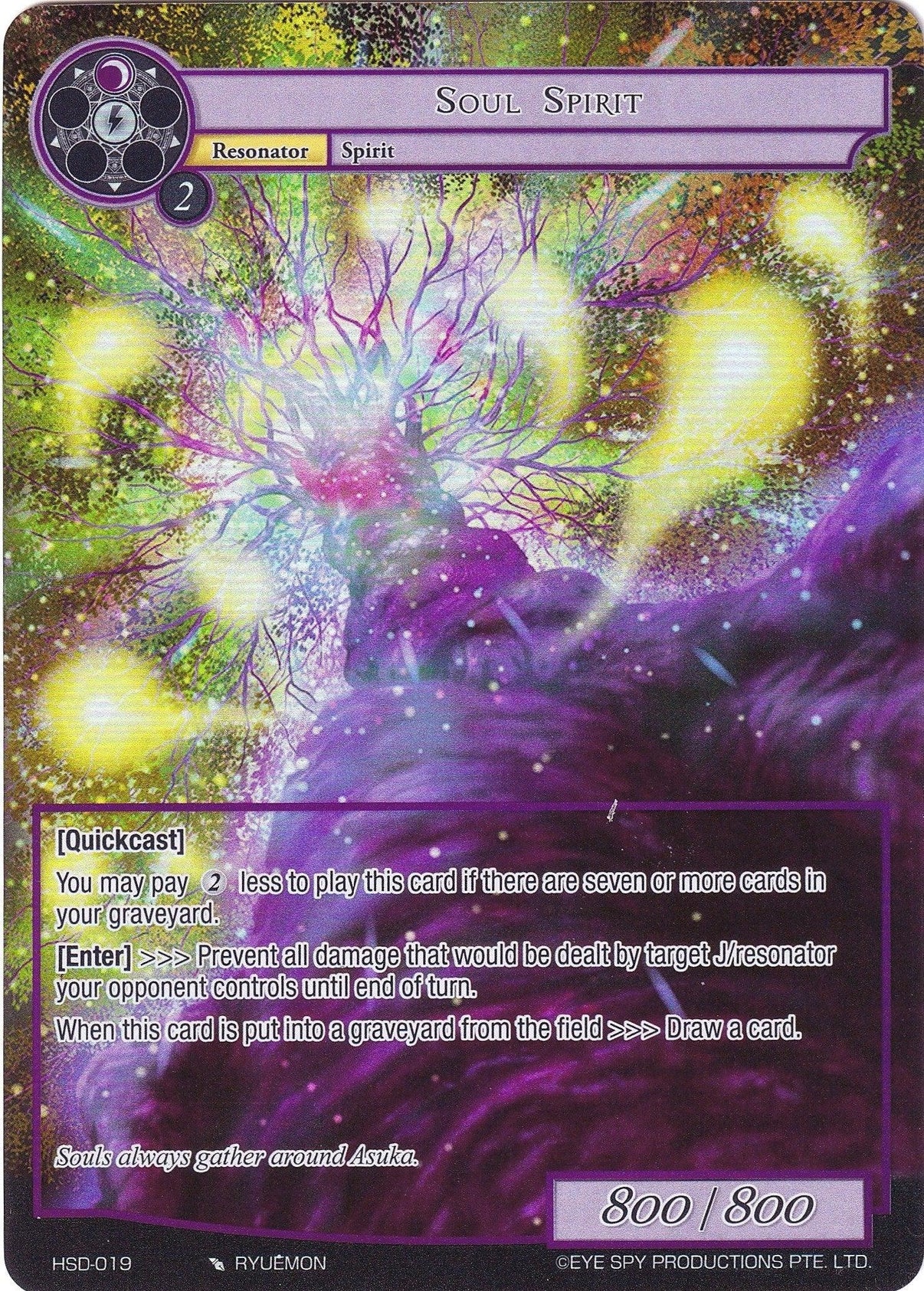 Soul Spirit (Full Art) (HSD-019) [Starter Deck: Hero Cluster] - POKÉ JEUX